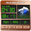 Alarm clock style weather widget