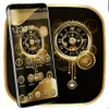 Clock Luxury Gold Theme APK