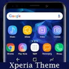 Galaxy S9 blue Xperia Theme APK