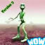 The green alien dance Dame Tu Cosita