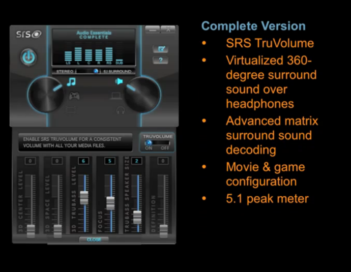 srs audio essentials realtek