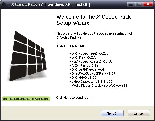 free xvid codec pack