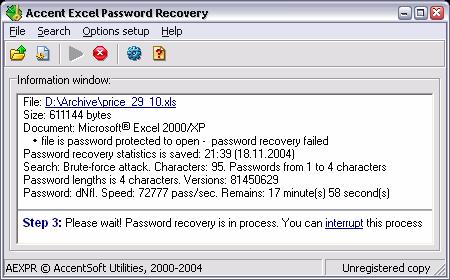 accent office password recovery license