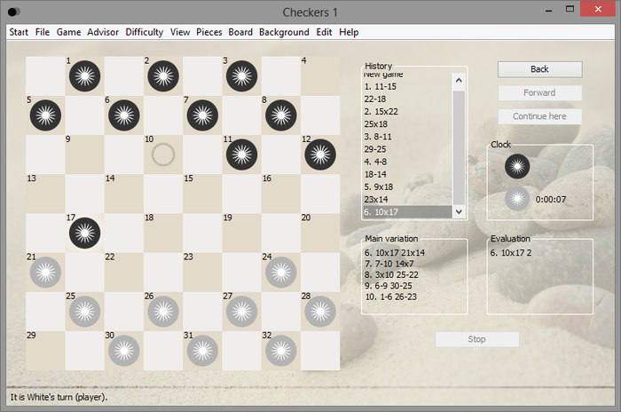 download the new version Checkers !