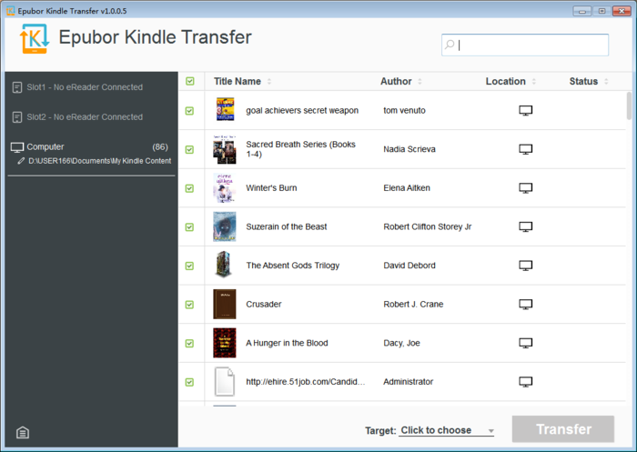 nook to kindle transfer