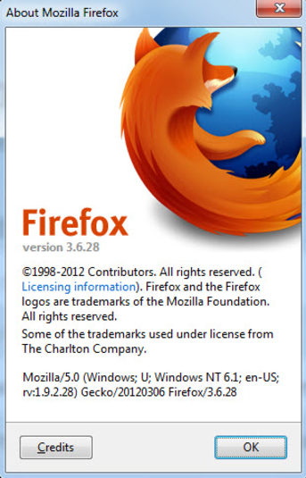firefox 3.6.28 cant play videos