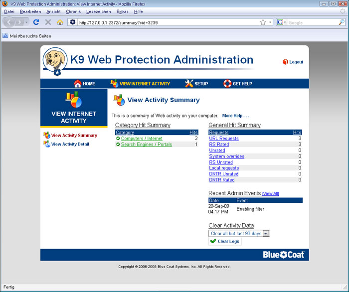 bluecoat k9 web protection
