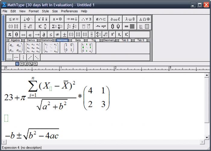 mathtype and inlage with math input panel
