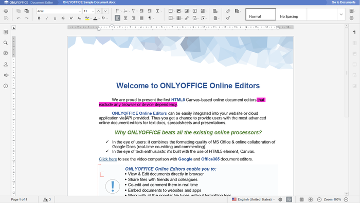 ONLYOFFICE 7.4.1.36 download the new version for windows