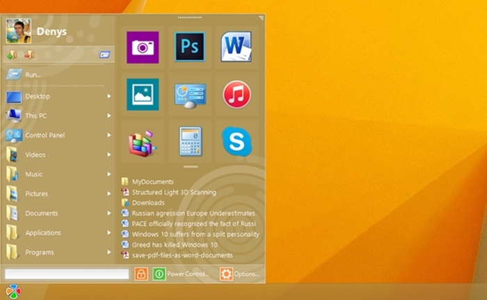 windows 8 start menu for mac