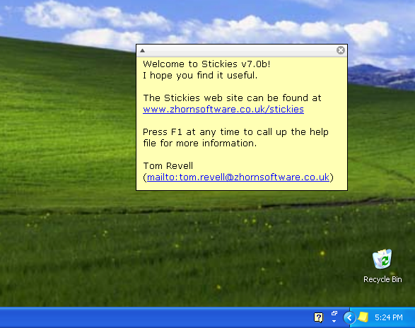 stickies for windows xp