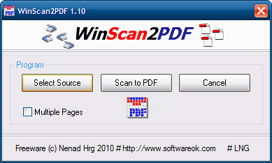 WinScan2PDF 8.66 for windows download free