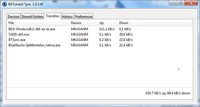 bittorrent sync xp