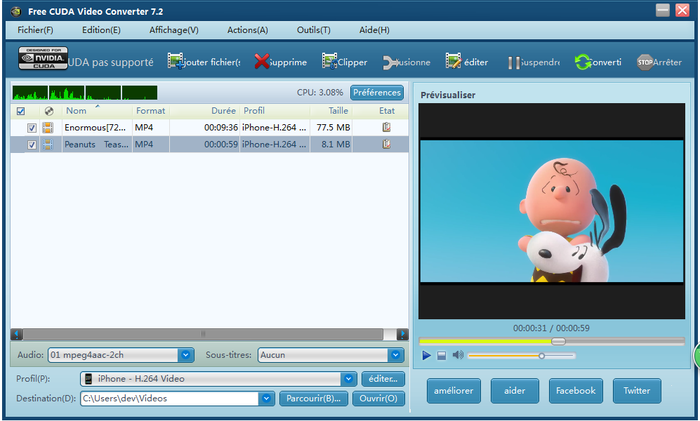 Freemake video converter не видит cuda