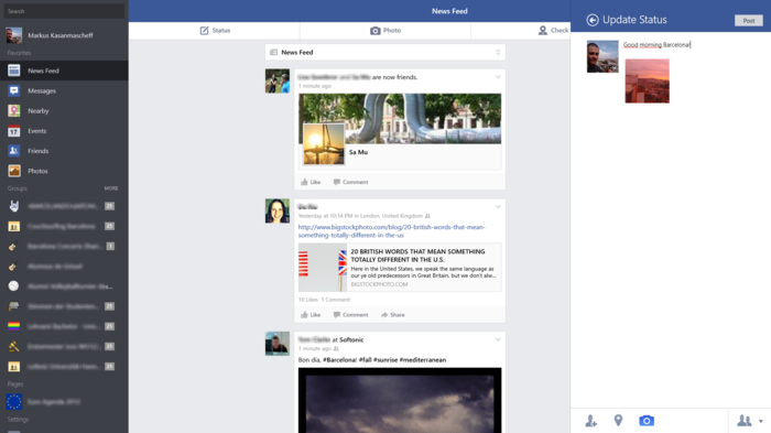 Facebook for Windows 10  Télécharger gratuit