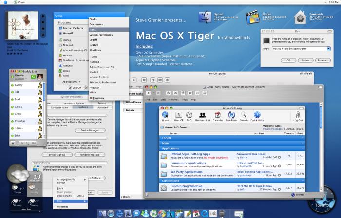mac os pc theme download windows 10