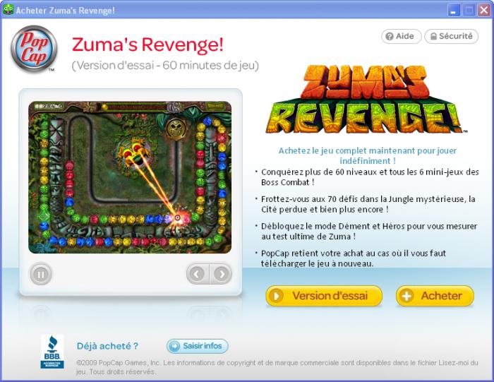 jeux de zuma revenge 2