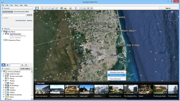 use movie commercial from google earth pro
