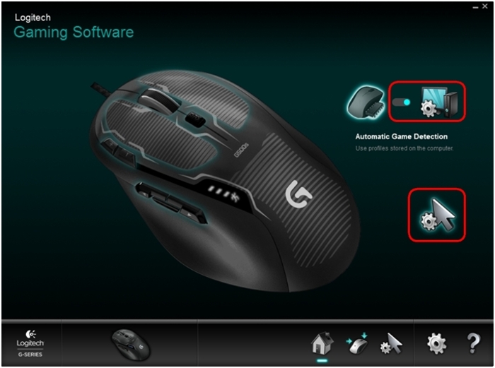 logitech gaming software 9.02 shows only applets