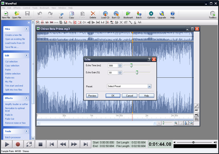 wavepad free audio editor download