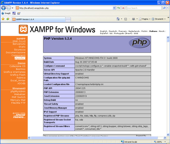download xampp php 5
