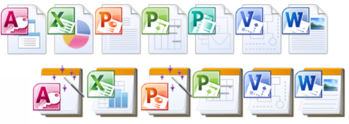 Microsoft Office 10 Iconpack ダウンロード