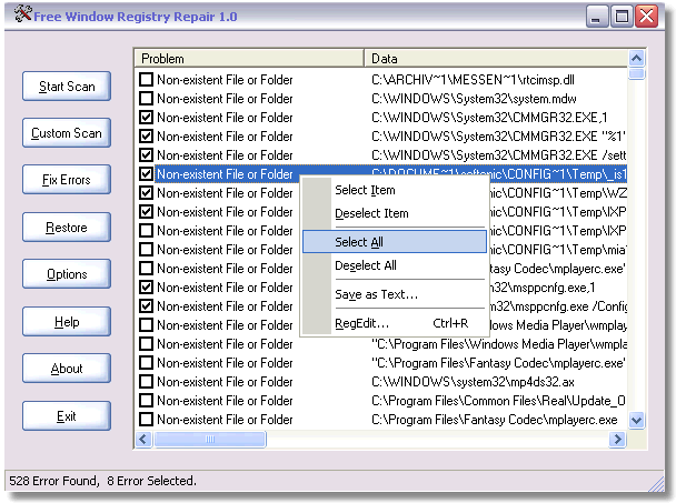 regsofts registry repair download