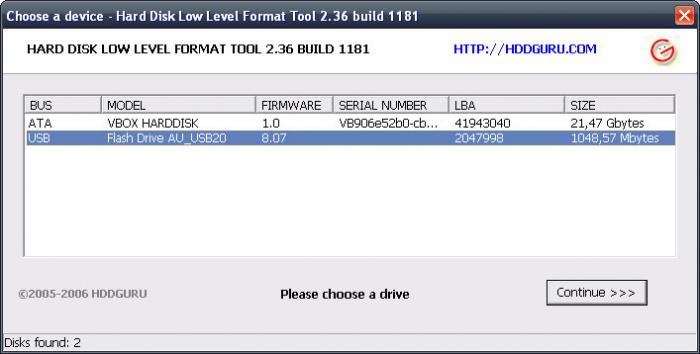 low level format tool download