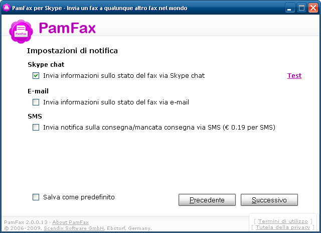 pamfax free credits