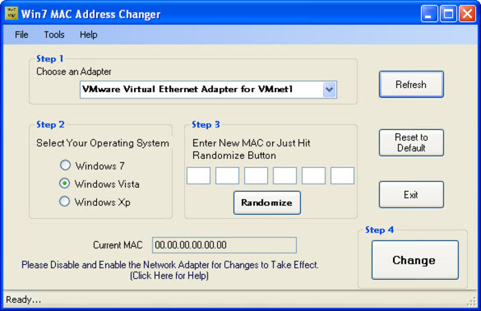 program change mac address windows 7