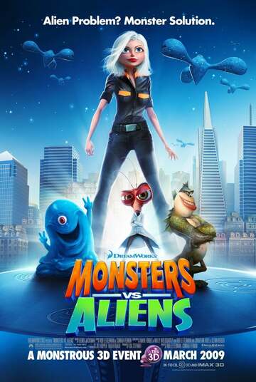 Poster of Monsters vs Aliens